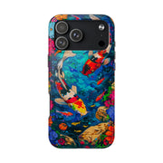 Vibrant Koi Pond Pop Art Tough Phone Case