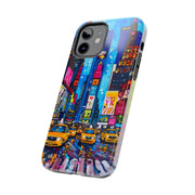 Times Square NYC Pop Art Tough Phone Case LavenderCeleste