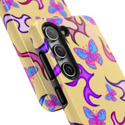 Y2K Butterfly Flames Retro Tough Phone Case LavenderCeleste