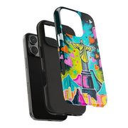 Rio de Janeiro Neon Pop Art Tough Phone Case LavenderCeleste