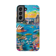 Sydney Collage Skyline Art Tough Phone Case LavenderCeleste
