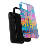 Toronto Pop Art Collage Skyline Tough Phone Case LavenderCeleste