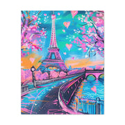 Pink Paris Eiffel Tower Dreamy Matte Canvas Art LavenderCeleste