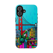 San Francisco Pop Art Colorful City Tough Phone Case LavenderCeleste