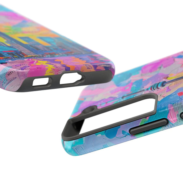 Toronto Pop Art Collage Skyline Tough Phone Case LavenderCeleste