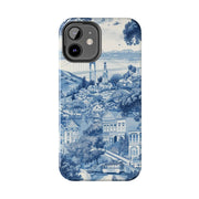 San Francisco Toile de Jouy Scenic Tough Phone Case LavenderCeleste