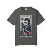 The Rebel Skeleton Tarot Punk Comfort Colors Tee LavenderCeleste