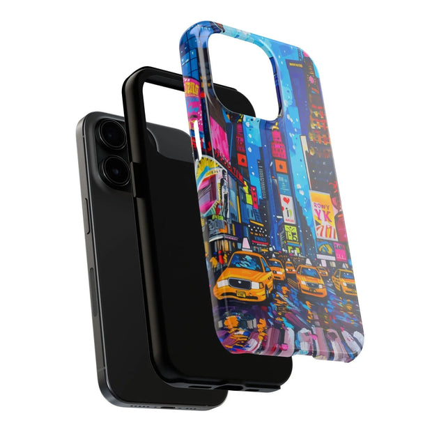 Times Square NYC Pop Art Tough Phone Case LavenderCeleste