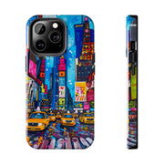 Times Square NYC Pop Art Tough Phone Case LavenderCeleste