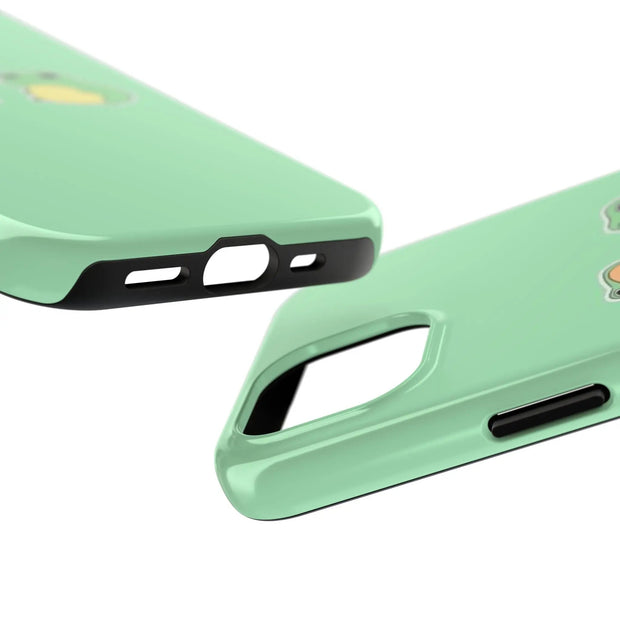 Chill Frogs on Mint Aesthetic Tough Phone Case LavenderCeleste
