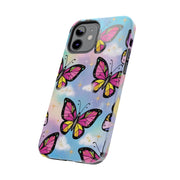 Retro Pop Art Butterfly Sky Tough Phone Case