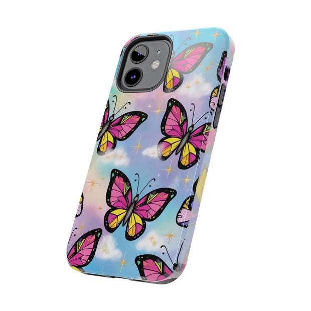 Retro Pop Art Butterfly Sky Tough Phone Case