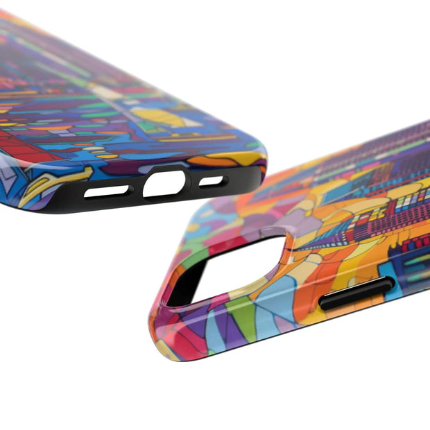 San Diego Skyline Pop Art Tough Phone Case LavenderCeleste