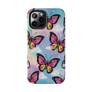 Retro Pop Art Butterfly Sky Tough Phone Case