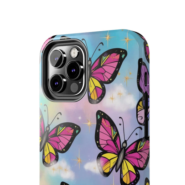 Retro Pop Art Butterfly Sky Tough Phone Case