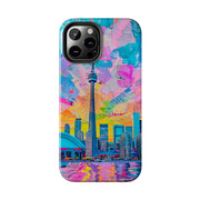 Toronto Pop Art Collage Skyline Tough Phone Case LavenderCeleste