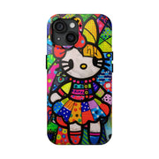 Pop Patchwork Kitty Tough Phone Case Printify
