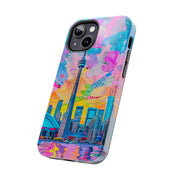 Toronto Pop Art Collage Skyline Tough Phone Case LavenderCeleste