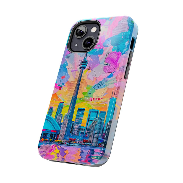 Toronto Pop Art Collage Skyline Tough Phone Case LavenderCeleste