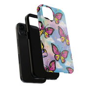 Retro Pop Art Butterfly Sky Tough Phone Case