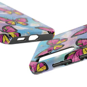 Retro Pop Art Butterfly Sky Tough Phone Case