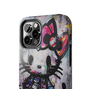 Goth Street Cat Pop Art Graffiti Tough Phone Case LavenderCeleste
