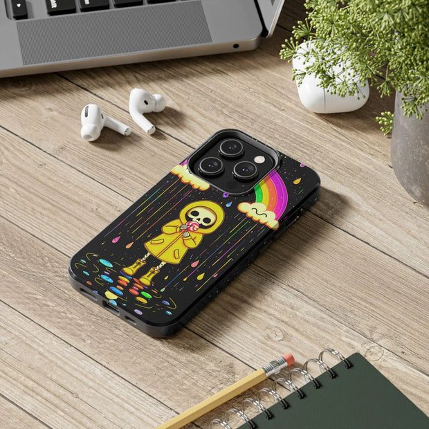 Rainbow Skeleton Lollipop Tough Phone Case LavenderCeleste