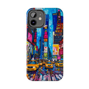 Times Square NYC Pop Art Tough Phone Case LavenderCeleste