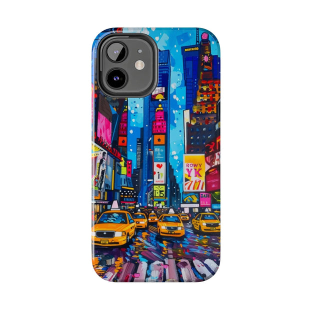 Times Square NYC Pop Art Tough Phone Case LavenderCeleste