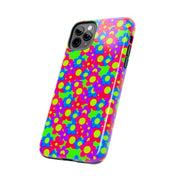 Retro Kawaii Bright Floral Pattern Tough Phone Case