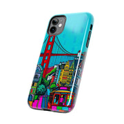 San Francisco Pop Art Colorful City Tough Phone Case LavenderCeleste