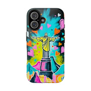 Rio de Janeiro Neon Pop Art Tough Phone Case LavenderCeleste