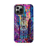 Philadelphia Pop Art Skyline Tough Phone Case LavenderCeleste