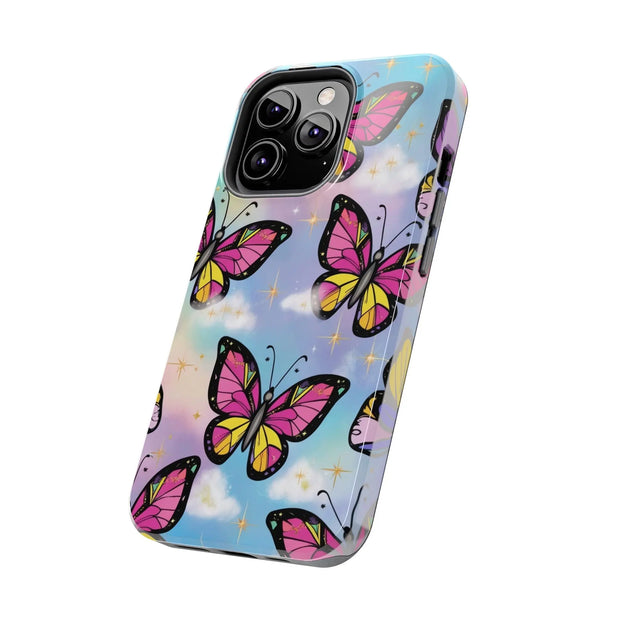 Retro Pop Art Butterfly Sky Tough Phone Case