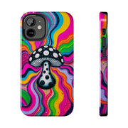 Psychedelic Rainbow Mushroom Art – Trippy Tough Case Printify