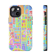 Upper East Side Pastel City Tough Phone Case LavenderCeleste