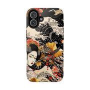 Golden Geisha Wave Japanese Art Tough Phone Case