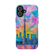 Toronto Pop Art Collage Skyline Tough Phone Case LavenderCeleste