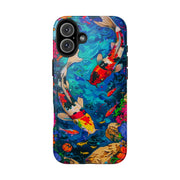 Vibrant Koi Pond Pop Art Tough Phone Case
