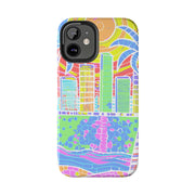 South Beach Miami Mosaic Art Tough Phone Case LavenderCeleste