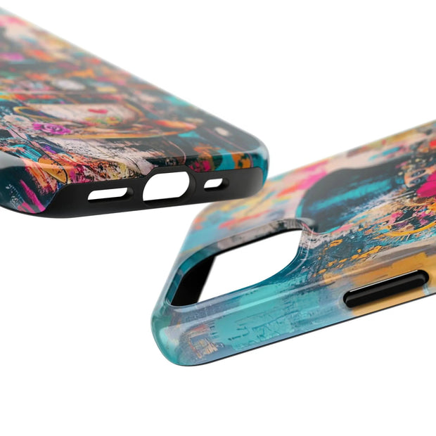 Whimsical Mad Hatter Abstract Tea Party Phone Case LavenderCeleste