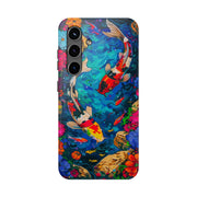 Vibrant Koi Pond Pop Art Tough Phone Case