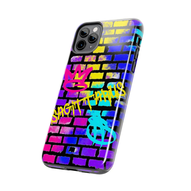 Sagittarius Graffiti Wall Zodiac Tough Phone Case LavenderCeleste