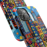 Upper Eastside NYC Pop Art Tough Phone Case LavenderCeleste