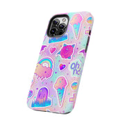 Pastel Goth Kawaii Graveyard Tough Phone Case LavenderCeleste