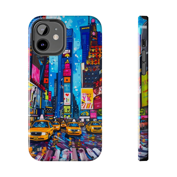 Times Square NYC Pop Art Tough Phone Case LavenderCeleste