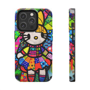 Pop Patchwork Kitty Tough Phone Case Printify