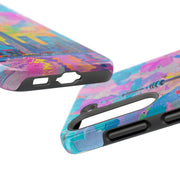 Toronto Pop Art Collage Skyline Tough Phone Case LavenderCeleste
