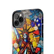 Statue of Liberty Mosaic Art Tough Phone Case LavenderCeleste