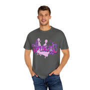 Taurus Queen Y2K Bubble Letter Comfort Colors Tee LavenderCeleste
